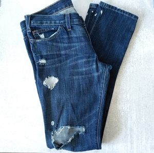 Current Elliott Loved Destroyed Skinny Jeans